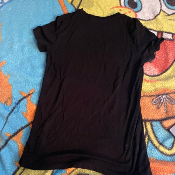 Black Shirt with Rose - Picture 2 of 2